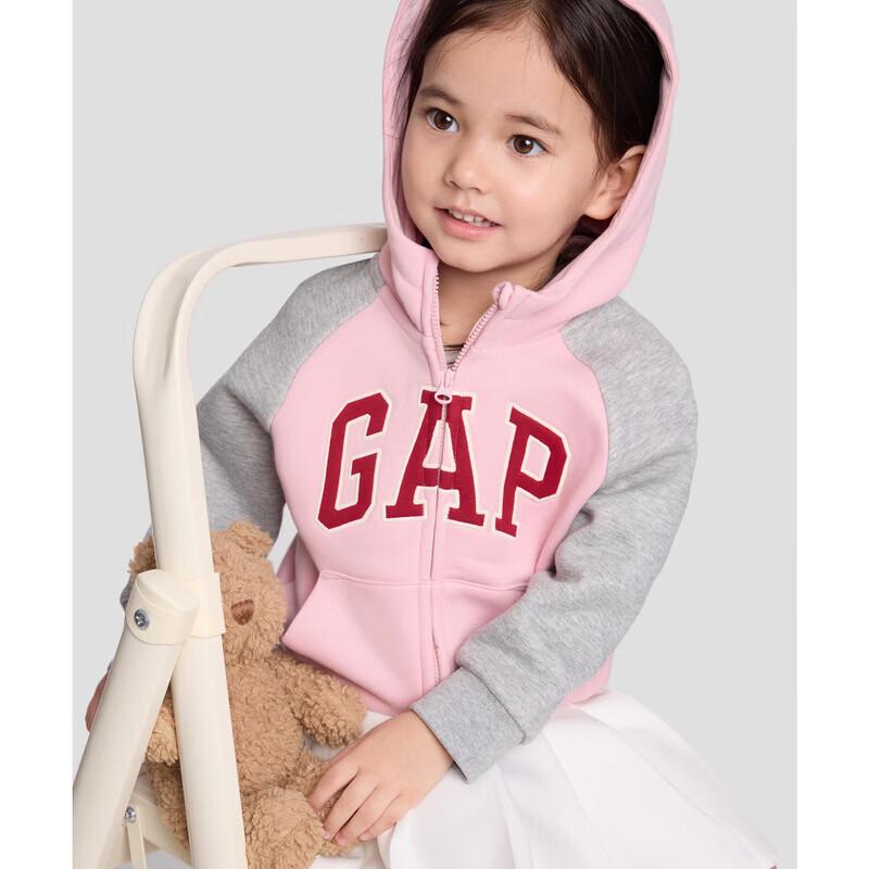 Gap Флисовая толстовка с вышивкой для девочек