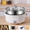 110V US Standard Multi-Function Electric Hot Pot and Frying Pan - Large Capacity, Non-Stick, Ideal for Dormitory and Household Use