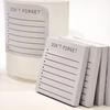 1pcs Mini Memo Pad, Basic Line 80 Sheets Sticky Notes Portable Size Self-adhesive Notepad Weekly Plan Checklist