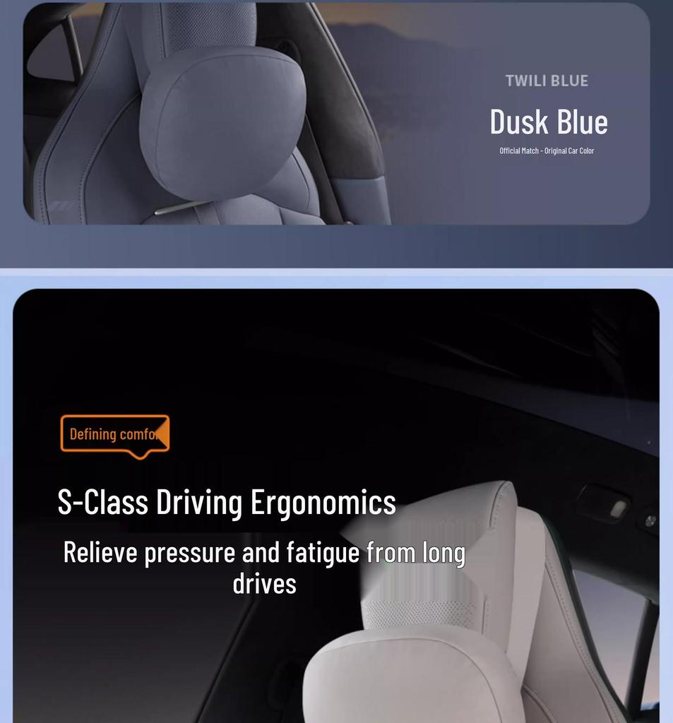 Магнитная подушка для подголовника, шеи и поясницы из кожи для Xiaomi SU7/Ultra/YU7