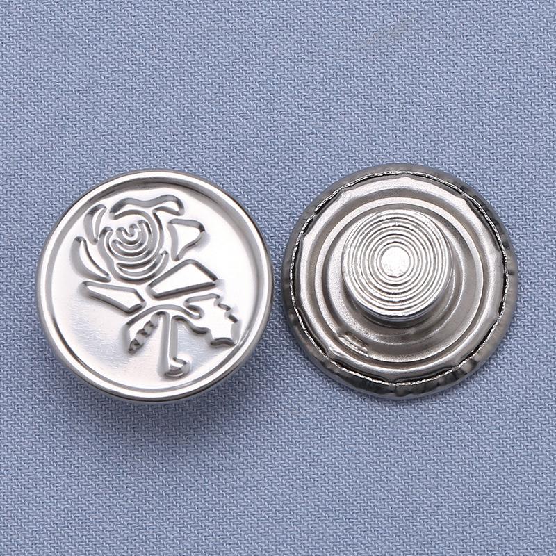 Регулируемые бесшовные металлические пуговицы для джинсовой ткани, съемная утягивающая талию волшебная кнопка