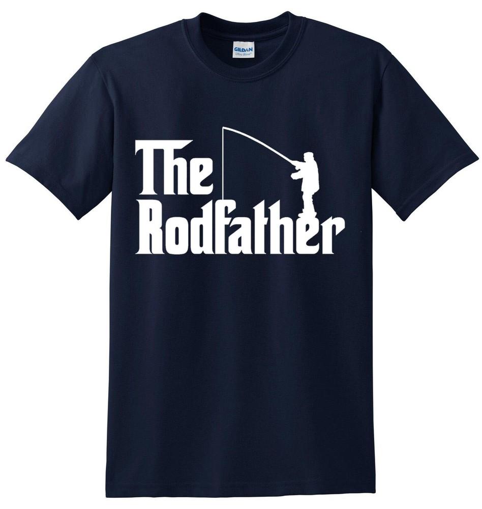 The Rodfather TShirtFunny Fishing FisherUnisex Fish Fun Party Joke crap Top Tee
