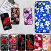 FM8 Красивые Розы Цветок Мягкий Чехол для Телефона для iPhone SE X XS XR 11 16E 17 Pro Max Air 8 7 6 6s Plus