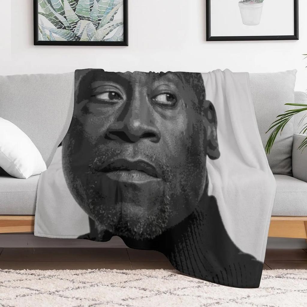 Don Cheadle Pop Art Portrait Throw Blanket Reusable Durable Soft Blanket for All Seasons