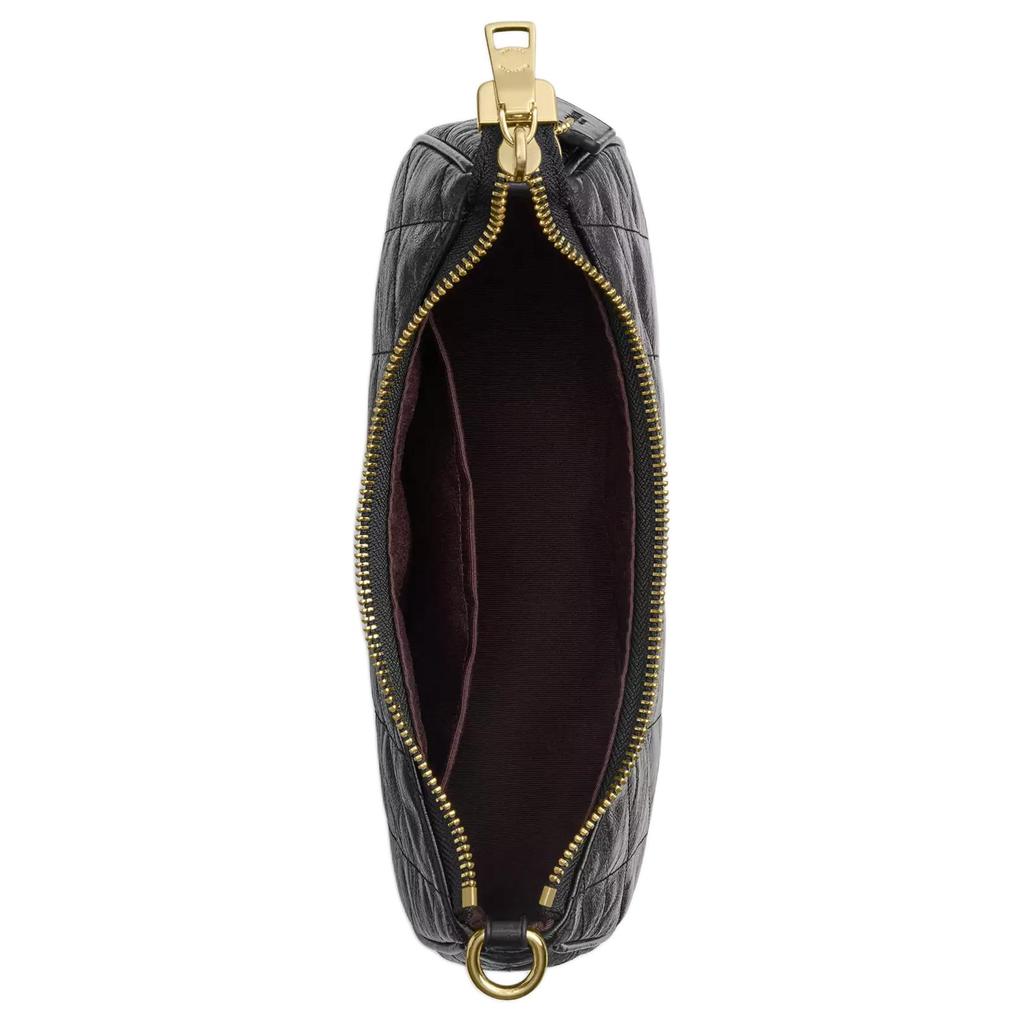 Coach Teri 15 Zipper Cover Leather Mini Shoulder Bag Women bags Gold Black CDY83-IMBLK