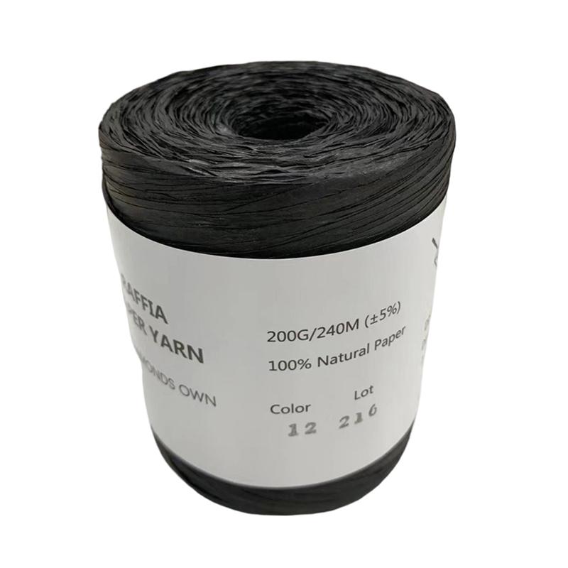 240M Summer 100% RAFFIA Natural Fiber Paper Knitting Yarn Braided Cord Supplies Paper Rope DIY