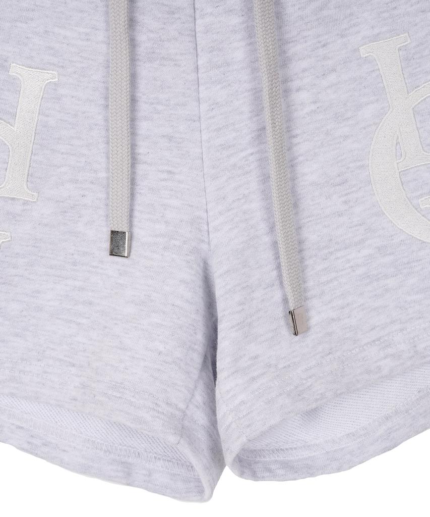 HARDCORE HAPPINESS Moonlight Elastic Waist Shorts_Melange Gray