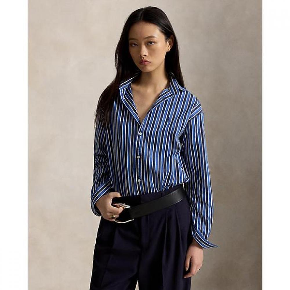 Polo Ralph Lauren Women Relaxed Fit Stripe Cotton Shirt Wmposhtndn20314400