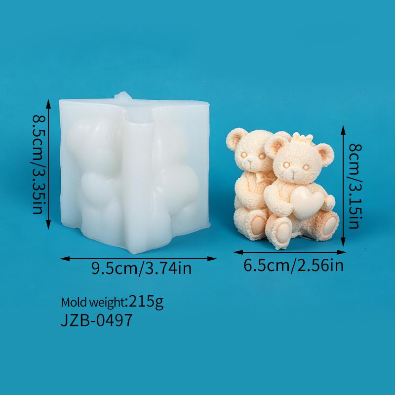 Xiaomi 3D Силиконовая форма для свечей в виде медведя DIY Мультяшный медведь Мыло для ароматерапии Гипсовая штукатурка Форма для муссового торта Шоколад Фондант Подарок