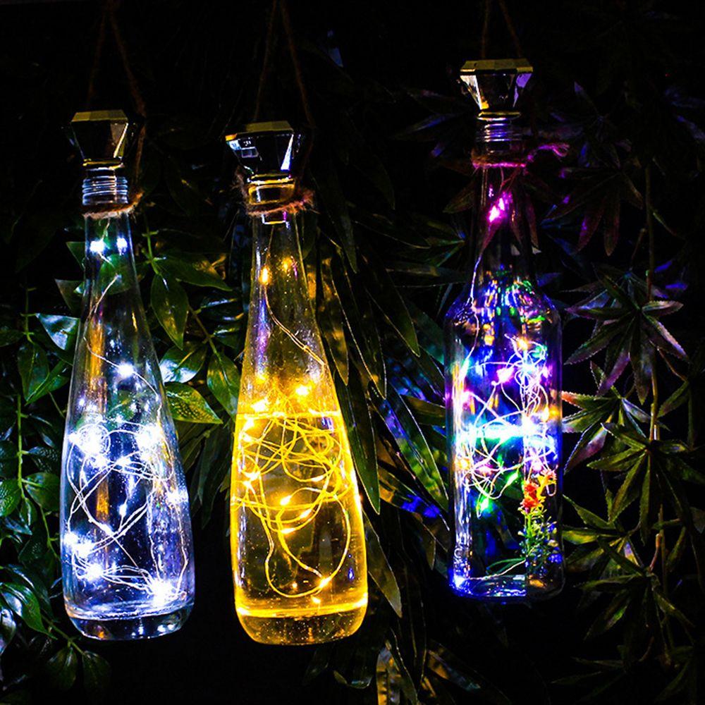 Солнечный свет для винных бутылок, солнечный гирлянда, солнечный ночник, винная бутылка, лампа на открытом воздухе
