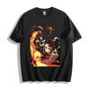 Demon Slayer Kyojuro Rengoku Flame T-Shirt - Epic Fire Blade Design Unisex Tee