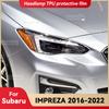 For SUBARU IMPREZA 2016- Car Headlight Transparent TPU Protective Cover Film Front Light Tint Change Color Sticker