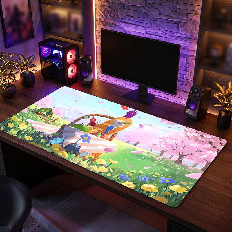 Big Mouse PadPikmin Extended Soft Desk Mat Gaming Office Computer Table Decor Mat