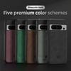 Матовый чехол из искусственной кожи для Google Pixel 8 Pro 7 Pro 7A 6A Встроенный металлический автомобильный держатель противоударная задняя крышка для Pixel 8Pro 7Pro