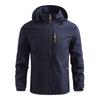 Men's Spring and Autumn Lightweight Outdoor Softshell Jacket Hooded Large Size Jacket Casual Jacket