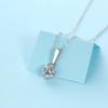 Zanlong 9532 925 Sterling Silver Necklace with 1ct Solitaire VVS Moissanite Fashion Jewelry Pendants for Women Hot Sale
