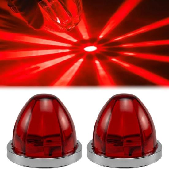 1/2 шт. Светодиодные лампы-колеса-арбузы с боковой подсветкой, улучшенная видимость, безопасность, габаритные огни для полуприцепов