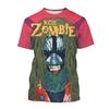 Rob Zombie 3D Печать Футболки Рок-певец Уличная мода Мужчины Женщины Мода Оверсайз Короткий рукав Футболка Детские Футболки Топы Мужская Одежда