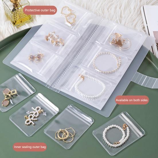 1 Set Jewelry Earring Organizer Classified Home Supply Damp-proof 84/160 Grids Fashion Fine Jewelry Collection Organize Bag Practical