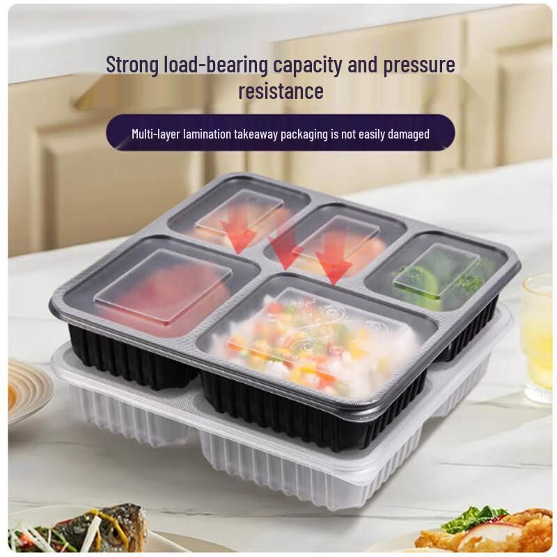 Sheng Bi Lai Disposable 3-Compartment Meal Prep Containers
