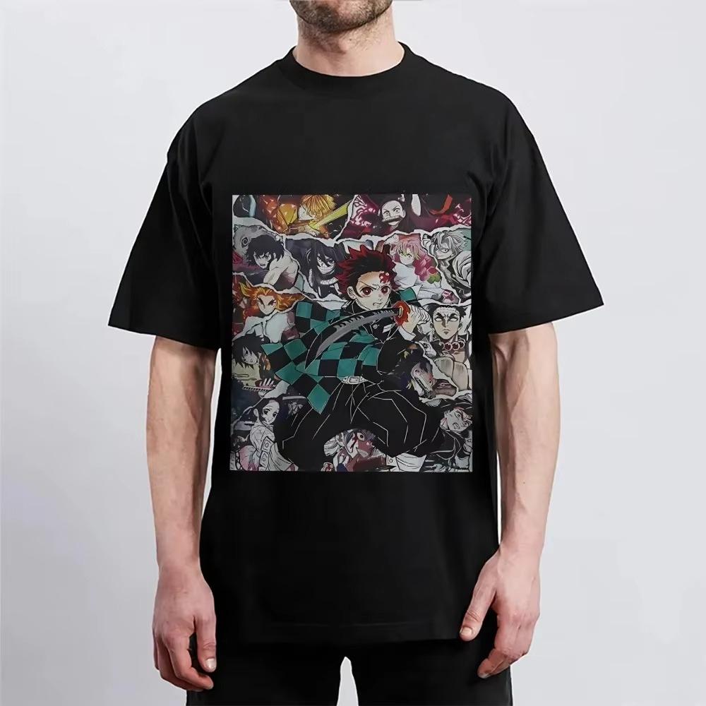 Demon Slayer Japanese Anime Classic Characters Sports Casual Short-sleeved Comfortable Popular Top Autumn and Winter Innerwear