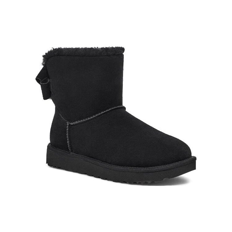 UGG Mini Bailey Suede Bow 'Black' Women's 1153514-BLK