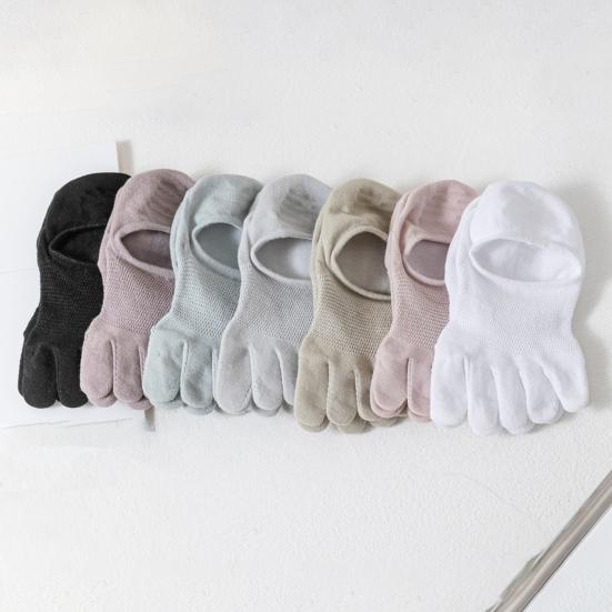 1 пара женских носков с низким носком, нескользящие, дышащие, впитывающие пот, хлопковые носки с мелким горлом, летние эластичные однотонные носки-невидимки