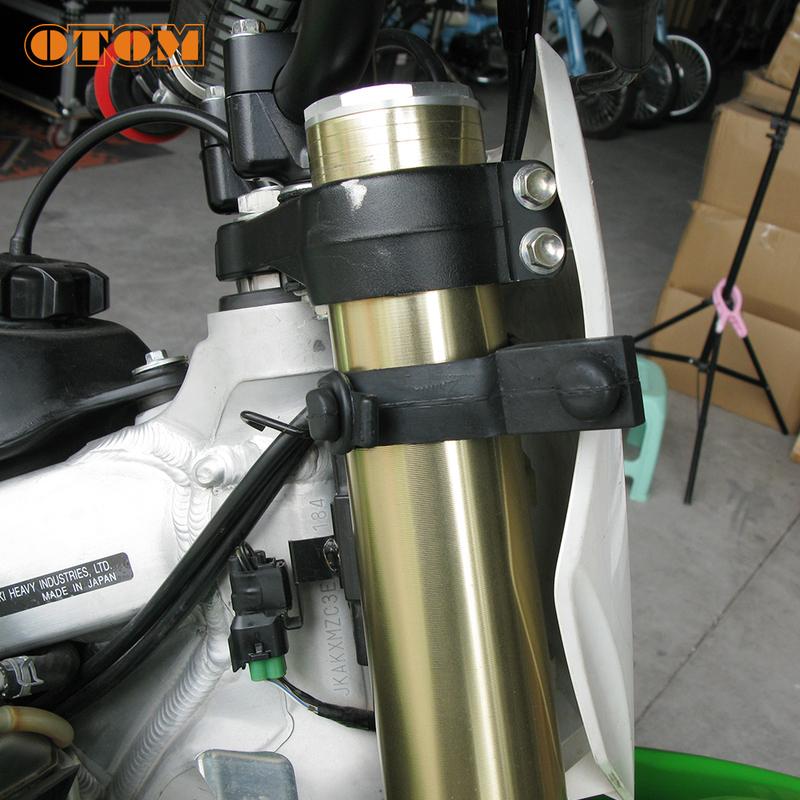 OTOM 4 Pieces Motorcycle Headlight Mask Rubber Fix Brackets Strips Motocross Accessories For KTM XCW EXCF HUSQVARNA FC TC TX FX