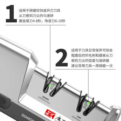 TAIDEA TG2302 Электрическая точилка для ножей 15 и 20 градусов 3-ступенчатая система Точилка для кухонных ножей из нержавеющей стали