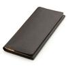 ABIES Prism Leather Long Wallet Made In Japan with Embossed Grained Leather (Chocolate)