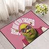 funny Classic Home Bedside Rug Kitchen Bath Floor Mat Hallway Balcony Carpet Green Face Entrance Doormat hogar Decor s-Shreks