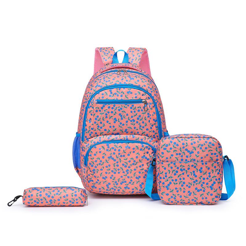 Женский комплект из трех рюкзаков для учеников младших классов, школьный ранец с сумкой через плечо, сумка для ручек