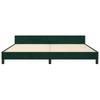 Bed Frame without Mattress Dark Green 200x200 cm Velvet