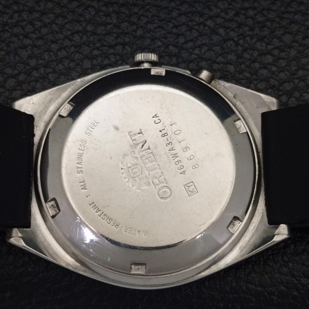 АВТОМАТИЧЕСКИЕ МУЖСКИЕ ЧАСЫ ORIENT CRYSTAL 46941 JAPAN DAY&DATE С ЧЕРНЫМ ЦИФЕРБЛАТОМ a431931-2 R109-a431931