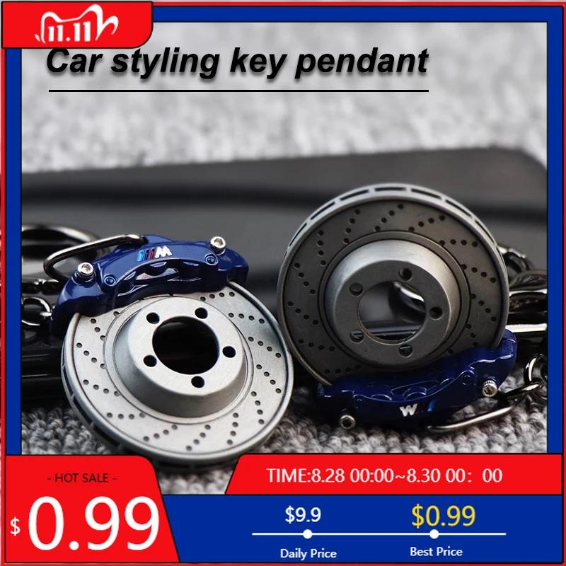 BAAI1 Car Sticker 2026 For BMW Turbo Hub Brake Disc Car Keychains Pendant Key Ring For BMW F12 F13 G11 G12 G08 E89 E86 F26 F16 F40 G30