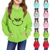 Children's Long-sleeved Loose-fitting Pullover Hoodie With Drawstring And Solid Color