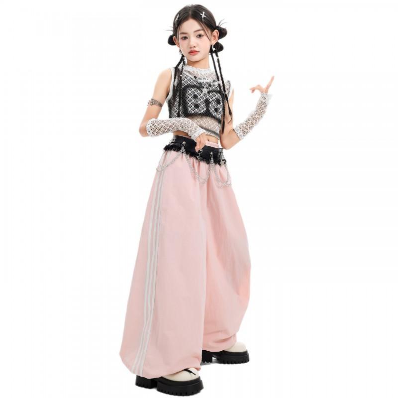 Girls Jazz Dance Costume Kids Stage Performance Outfit Streetwear Model Show Practice