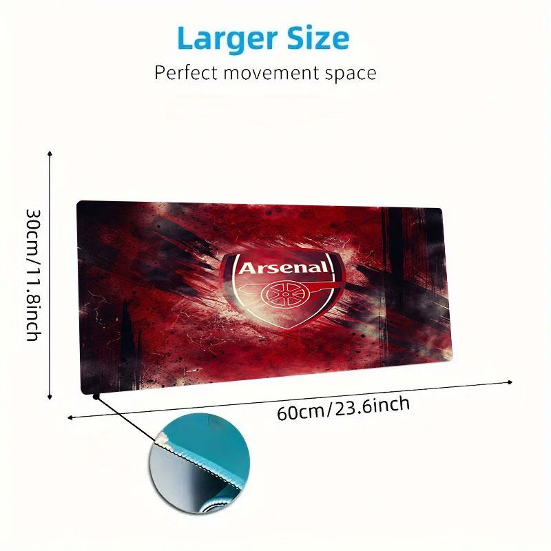 Arsenal F Large Size Mouse Pad Large Gaming Table Cushion Non-slip Laptop Tablet Big Mousepad XXL Mat Mini PC Playmat With Lock edge