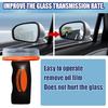 Glass Emulsion Cleaner,Auto Glass Side Window Oil Film Removal Cleaner,Automotive Handheld Oil Flmr Cream,Removes Oil Film & Smudges (2PC)