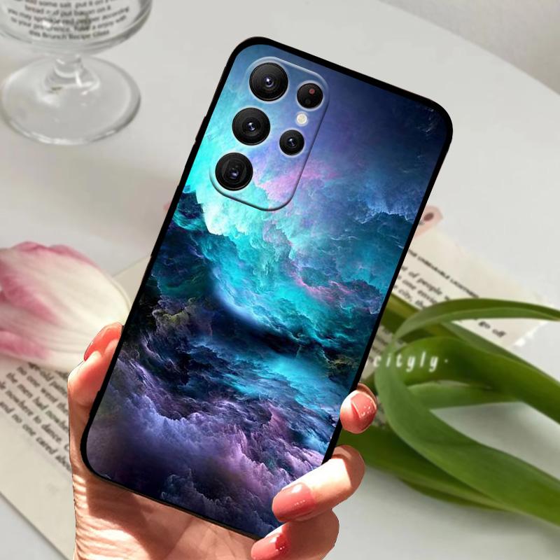 Для Samsung S25 Ultra Мягкий чехол S23 Ultra 5G Силиконовый ТПУ Задняя крышка телефона Для Samsung Galaxy S24 Ultra Милый Животный Бампер Чехол