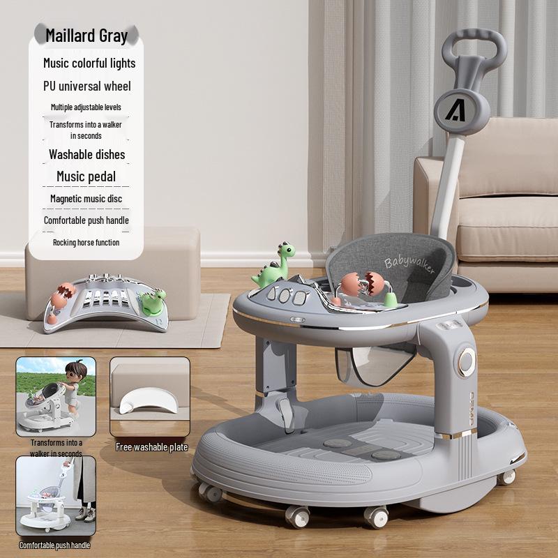 Многофункциональные детские ходунки: Защита от опрокидывания, Предотвращение О-образных ног, Обучение с помощью толкания для мальчиков и девочек