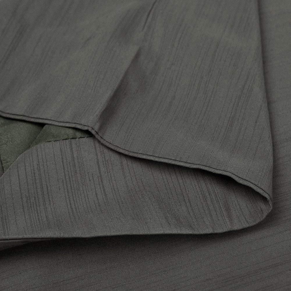 Комплект кимоно цумуги для мужчин [KYOETSU] комплект, стирающийся, ткань, на подкладке, 2 предмета (кимоно на подкладке, хаори) (Л, черный)