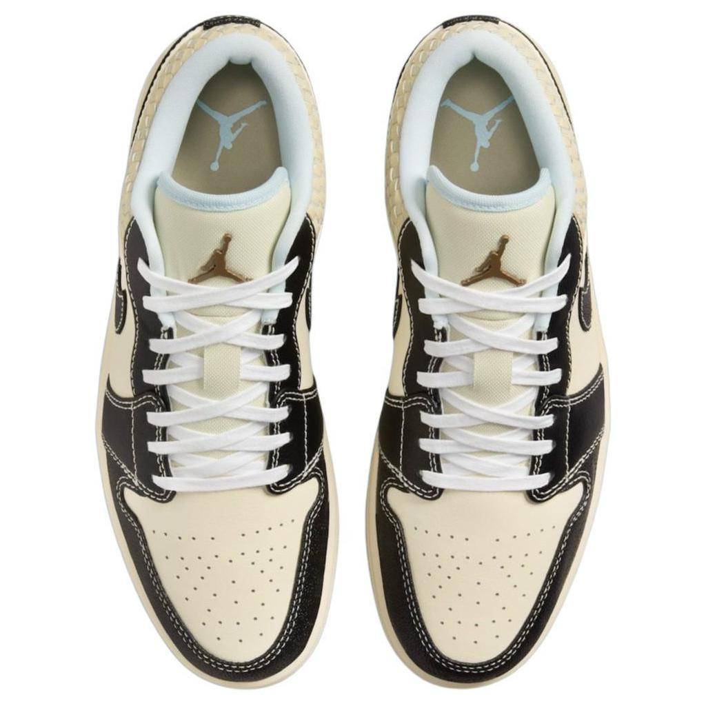 Air Jordan 1 Low SE Coconut Milk Black Мужские кроссовки Cream Muslin Team-Gold HQ3437-101