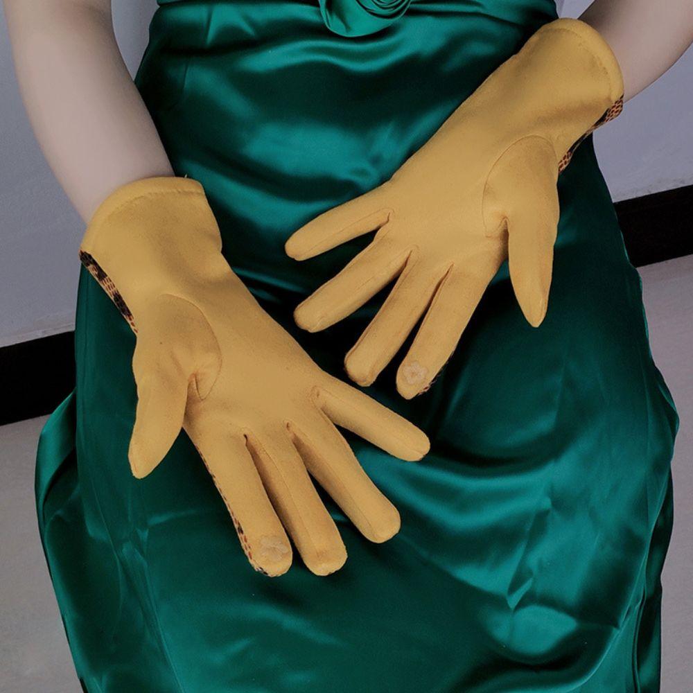 Fleece Lined Winter Warm Gloves Thicken Driving Gloves Touch Screen Gloves For Driving Riding