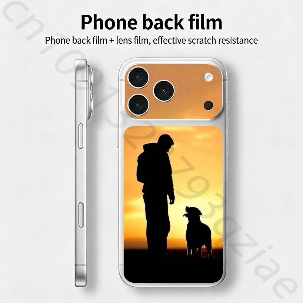 Охотничья собака Охотничий БИЛЕТ Наклейка Кожаная обертка для iPhone 17 Pro/Pro max Защитная пленка для задней панели, рамки, камеры