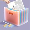 [Rainbow Folder] 25 Layers, 1pc A4 Large Capacity Transparent Expandable Folder ,Can Hold 2000 Sheets | Suitable for Office,School, File Storage Bag