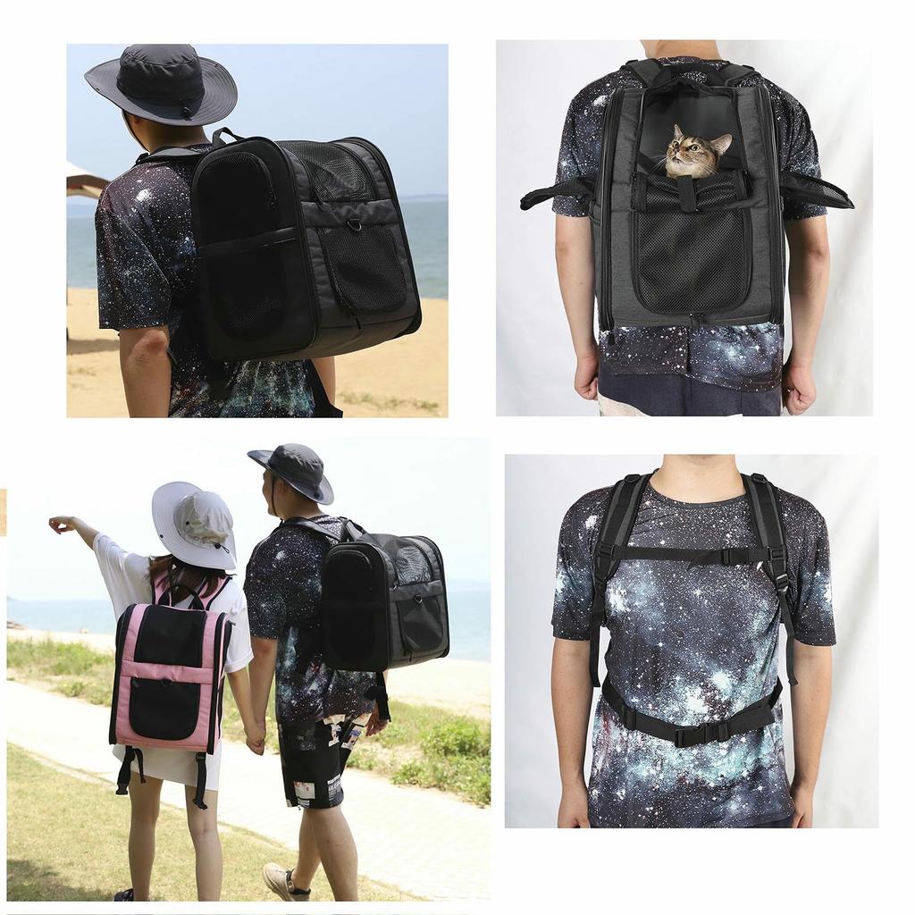 Large Pet Carrier Backpack Airplane Suitable for Dogs and Features a Design and Keeps Your Pet Cool Includes Cushioned Shoulder Perfect for Hospital