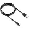 USB-C Charger Cable Black [Compatible Xiaomi REDMI NOTE 8 PRO - REDMI NOTE ] USB-C Type Cable USB Port Measures 1 Meter [Phonillico®]