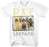 DEF LEPPARD - Square Band Logo - T Shirt S,M,L,XL,2XL New Official Merchandise