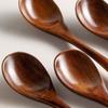 2pcs Long Handle Japan-Style Wooden Spoon Simple Style Wooden Teaspoon New Soup Spoon